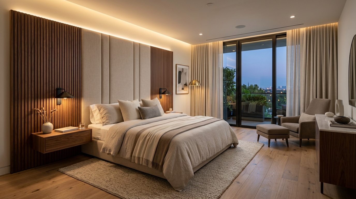 Luxury Bedroom Suite Interior Design by A&A Architect & Interior Designer · Pan-India
